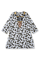 White Kurti with flower embroidery